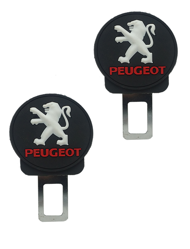 مشبك   على كارت سكاته حزام امان للسيارة سدادة انذار من قطعتين بيجو