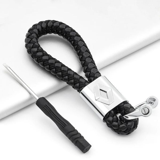 ميدالية مفاتيح مطلية نيكل بشعار-رينو- على الوجهين