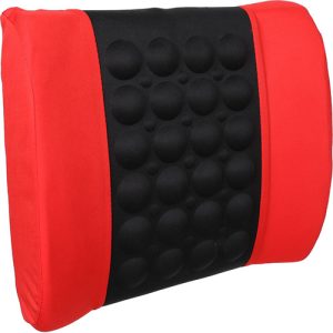 مسند ظهر طبي مع تصميم مريح يناسب الجلوس لفترات طويلة داخل السيارة (لون احمر)