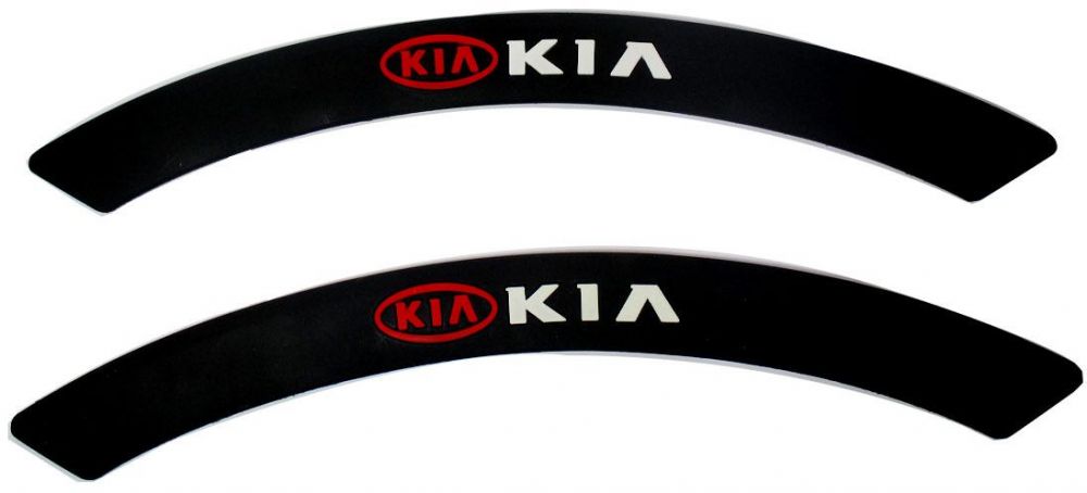 داير صدادة رفرف سيارة سيليكون مرن شكل جمالى وحماية لرفرف السيارة - 2 قطع - كيا KIA