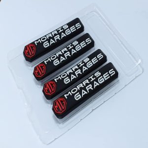 طقم صدادة باب سيارة سيليكون مرن لصق للوقاية وحماية باب السيارة من الخدوش اثناء فتح الباب - 4 قطع  - ام جى MG