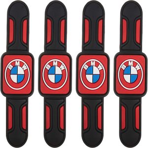 طقم صدادة باب سيارة سيليكون مرن لصق للوقاية وحماية باب السيارة من الخدوش اثناء فتح الباب - 4 قطع  - بى ام دبليو BMW