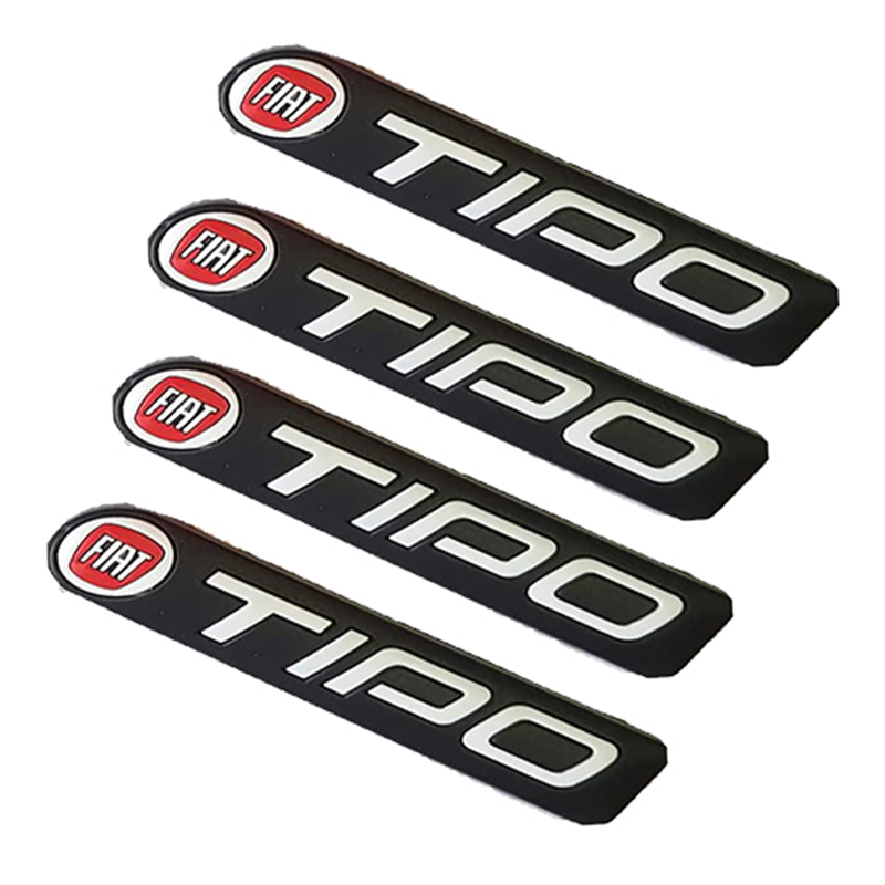 طقم صدادة باب سيارة سيليكون مرن لصق للوقاية وحماية باب السيارة من الخدوش اثناء فتح الباب - 4 قطع  - فيات Fiat