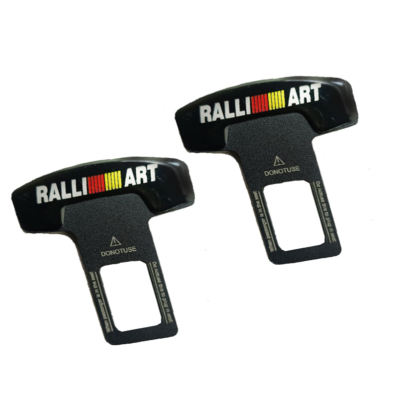 مشبك معدنى سكاته حزام امان للسيارة سدادة انذار من قطعتين -ريال