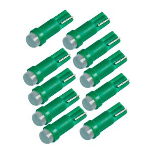 طقم لمبة ليد سفايا  لمبات سافايا للسيارة - 10 قطع - من كابر - اضاءة لون اخضر