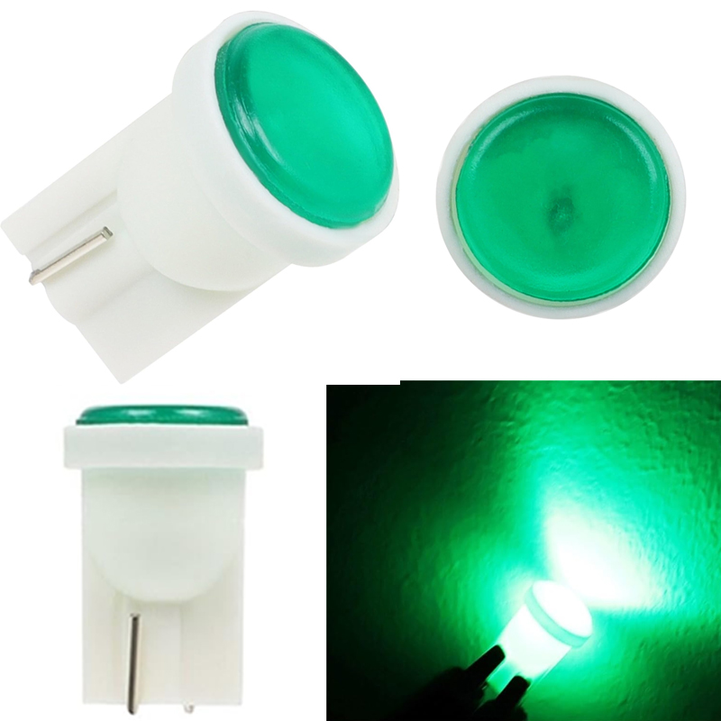لمبة ليد بدون كعب سيارة - 2 قطعة - لون اخضر