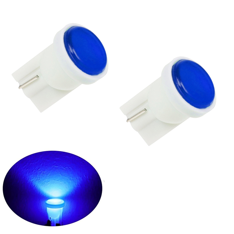لمبة ليد بدون كعب سيارة - 2 قطعة - لون ازرق