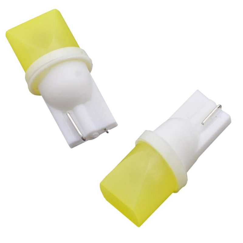 مصابيح LED T10 لداخل السيارة، فائقة السطوع ،رقاقة مصباح سقف للسيارة مطور للقبة والخريطة والباب ولوحة الترخيص ولوحة العدادات ( COB chip اضاءة ابيض ، 2 قطعة )