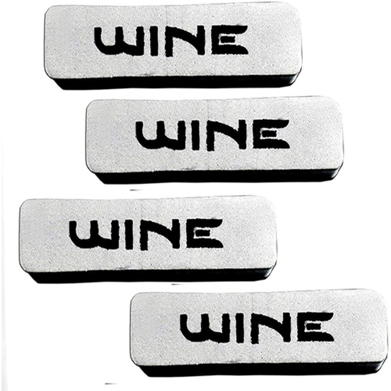 طقم صدادة باب سيارة مرن لصق للوقاية وحماية باب السيارة من الخدوش اثناء فتح الباب - 4 قطع  - wine