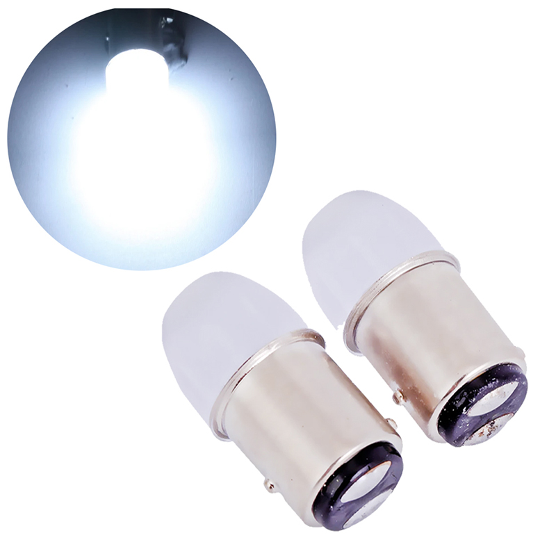 كشاف فرامل خلفي للسيارات، ضوء عرض ليد وامض 1157 2357 ، مصابيح فرامل احتياطية لاشارة الانعطاف ( 2 بول ، اضاءة ثابت و رعاش ، لون ابيض ثلجى - 2 قطعة )