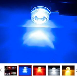 لمبة ليد 2 بول ثابت ورعاش للسيارات - لون ازرق - 2 قطعة