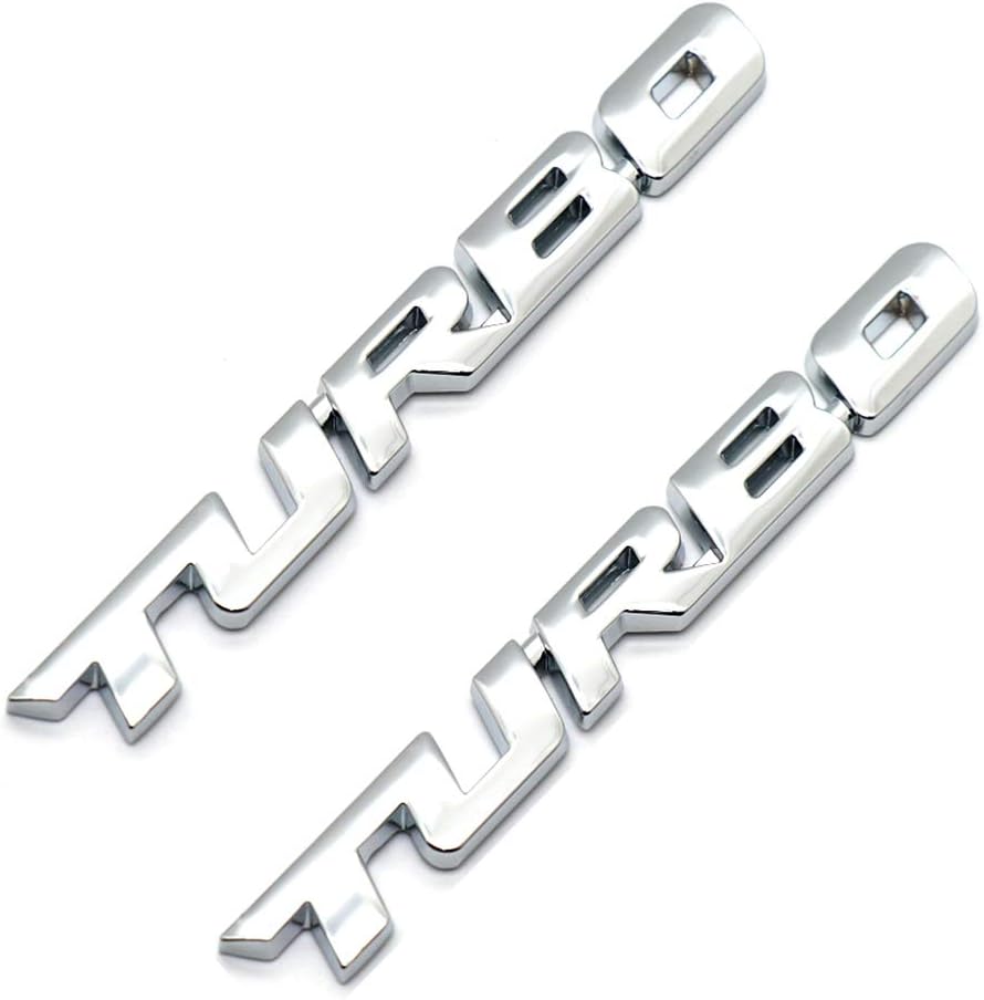 ملصق ثلاثى الابعاد قطعتين TURBO