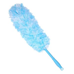 فرشاة ريش بيد بلاستك  لتنظيف السيارة - متعددة الالوان - ازرق