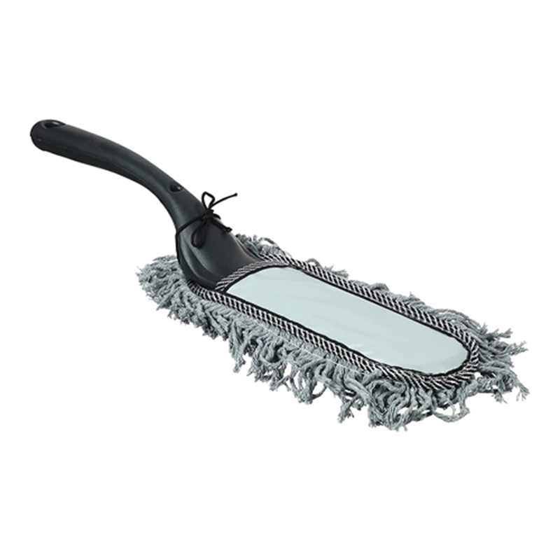 مساحة وفرشاة منفضة غبار لتنظيف السيارة من الداخل والخارج والاماكن الضيقة ريش من المايكروفايبر بمقبض طويل قابل للسحب والتعديل والفك - مقاس كبير