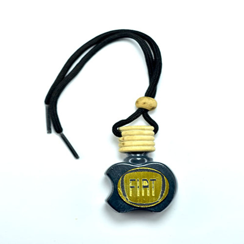 فواحة ومعطر سيارة تعبأ بالعطر المفضل لديك -متوافقة مع   فيات Fiatاسود - مع هدية 3 علب معطرات ورد وفل وياسمين