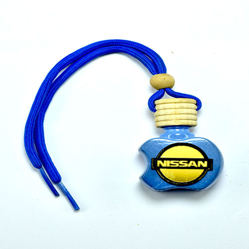 فواحة ومعطر سيارة تعبأ بالعطر المفضل لديك -متوافقة مع نيسان Nissan -ازرق - مع هدية 3 علب معطرات ورد وفل وياسمين