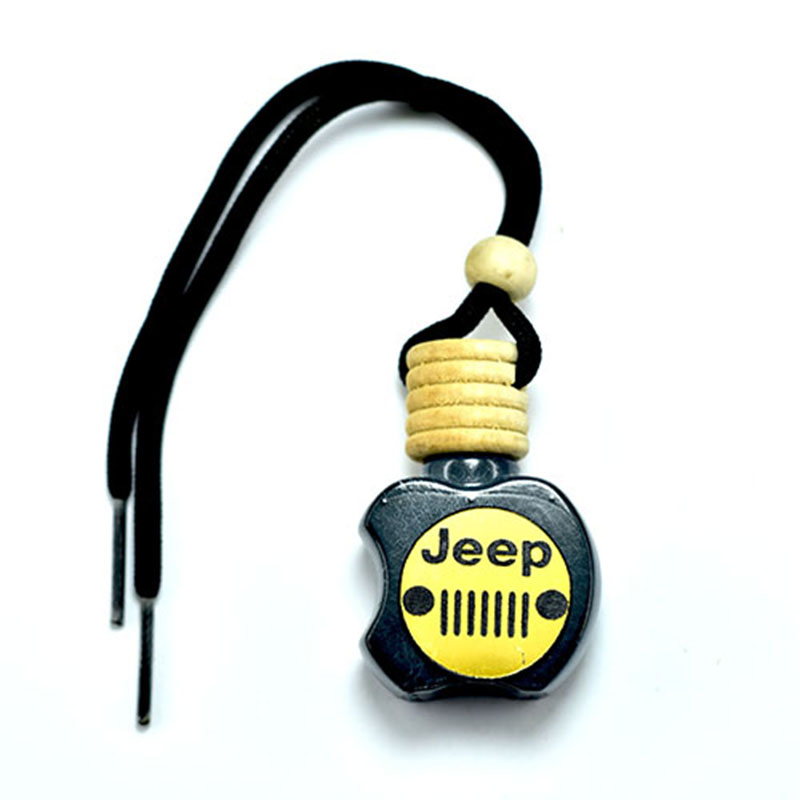 فواحة ومعطر سيارة تعبأ بالعطر المفضل لديك -متوافقة مع     جيب Jeep اسود - مع هدية 3 علب معطرات ورد وفل وياسمين