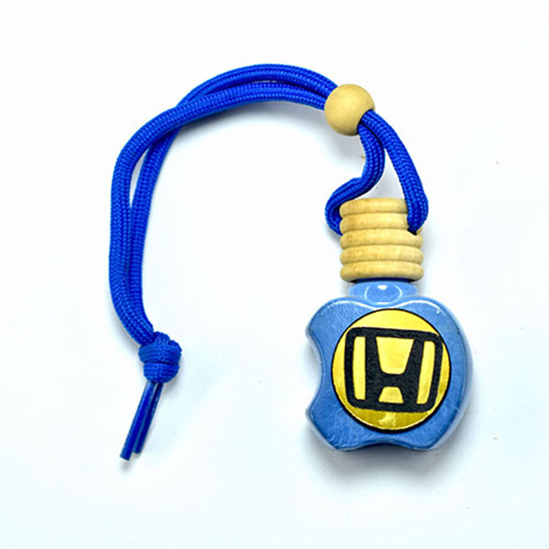 فواحة ومعطر سيارة تعبأ بالعطر المفضل لديك -متوافقة مع   هوندا Honda -ازرق - مع هدية 3 علب معطرات ورد وفل وياسمين