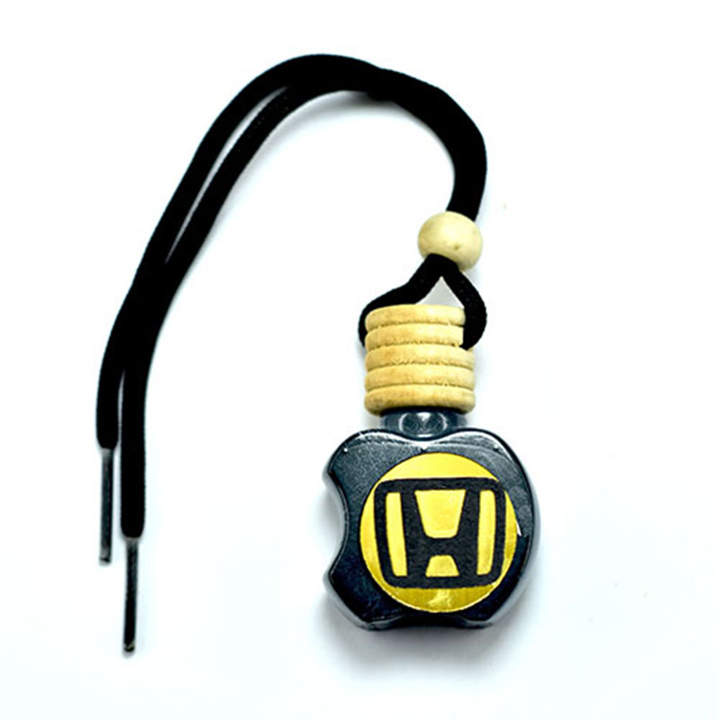 فواحة ومعطر سيارة تعبأ بالعطر المفضل لديك -متوافقة مع   هوندا Honda- اسود - مع هدية 3 علب معطرات ورد وفل وياسمين -