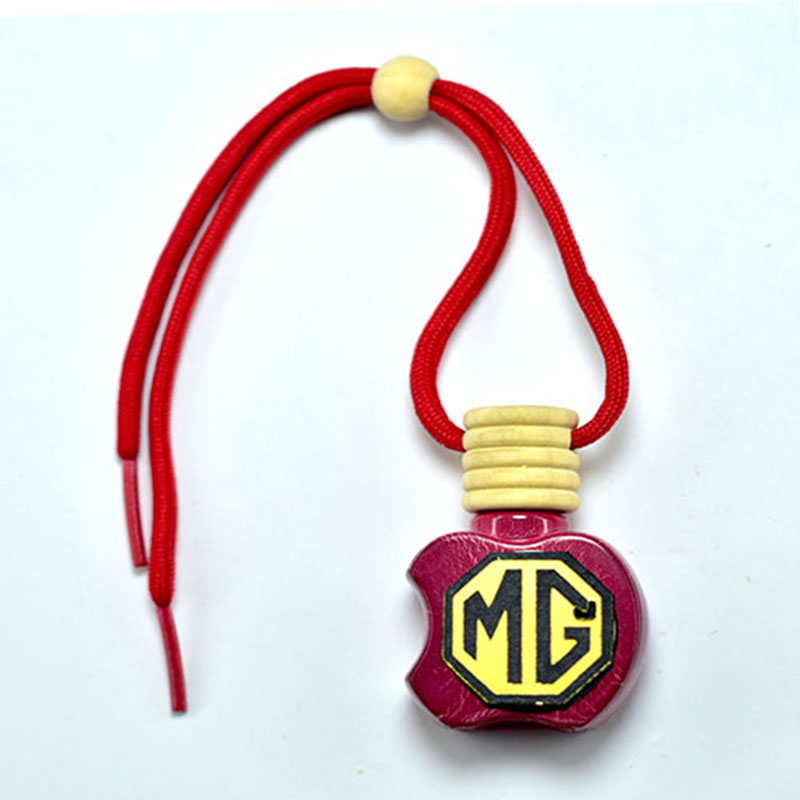 فواحة ومعطر سيارة تعبأ بالعطر المفضل لديك -متوافقة مع   ام جى MG-احمر - مع هدية 3 علب معطرات ورد وفل وياسمين