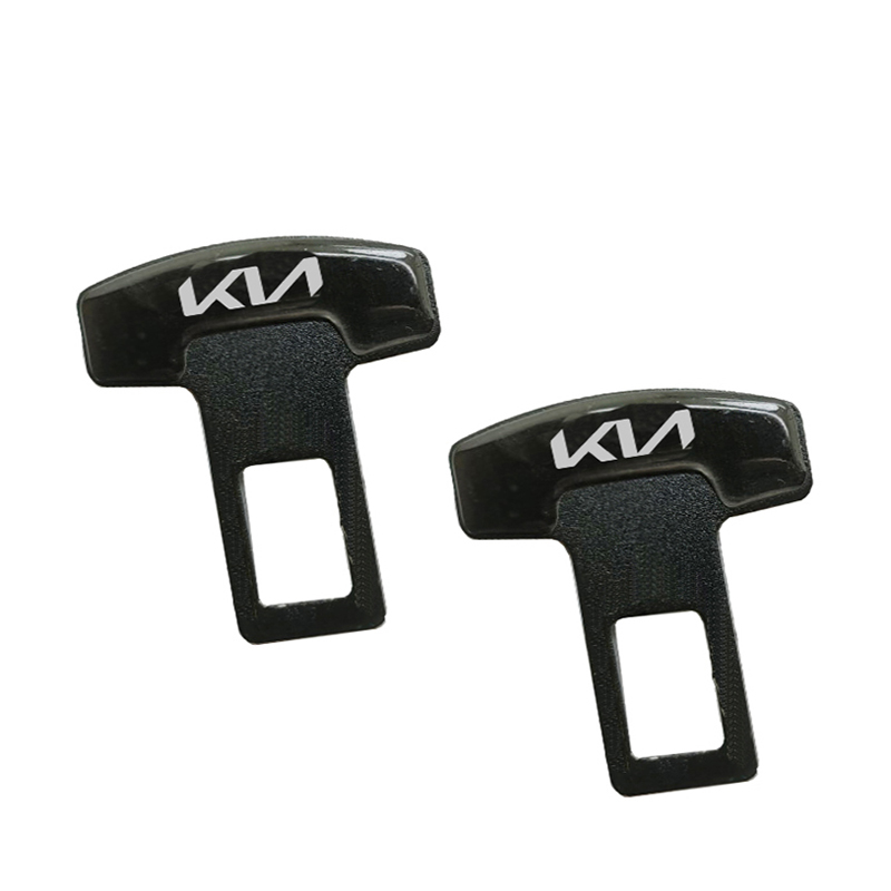 مشبك معدنى سكاته حزام امان للسيارة سدادة انذار من قطعتين -كيا