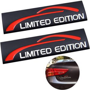 ملصق سيارة ثلاثى الابعاد معدن  قطعتين LIMITED EDITION