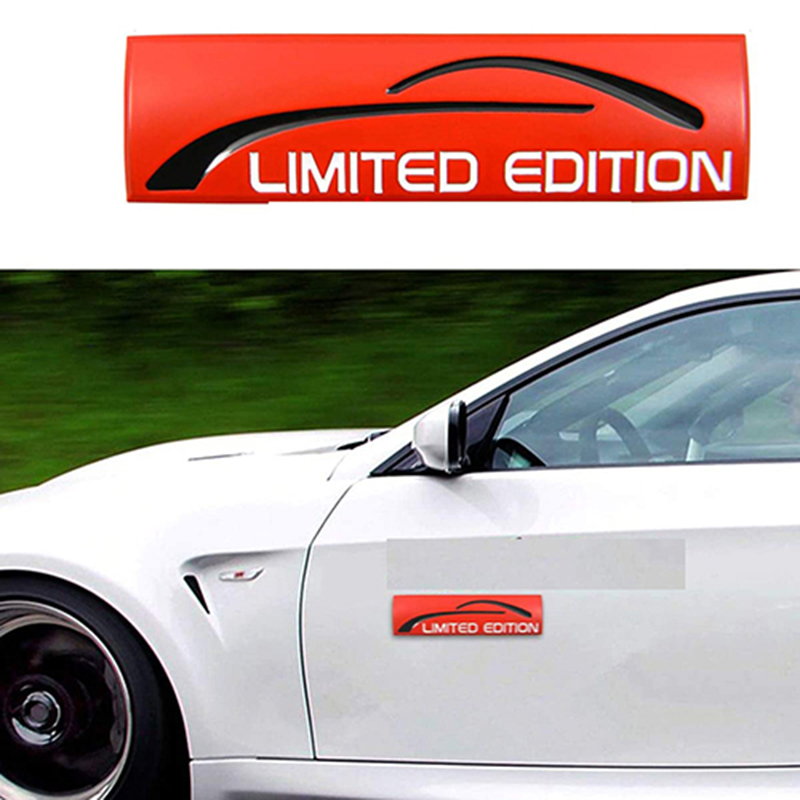 ملصق جانبي من الكروم 3D المعدني ثلاثي الأبعاد مطبوع عليه شعار فرقة فيندر شعار جذع شارة رياضية - قطعة واحدة لون احمر