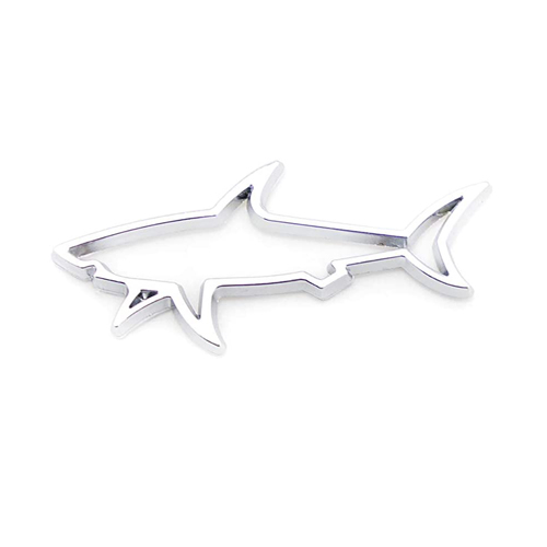 ملصق سيارة ثلاثى الابعاد معدن شكل قرش