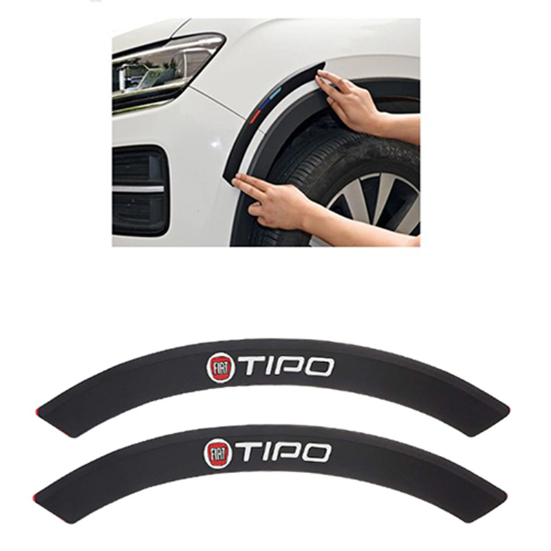 داير صدادة رفرف سيارة سيليكون مرن شكل جمالى وحماية لرفرف السيارة - 2 قطع - فيات تيبو Fiat