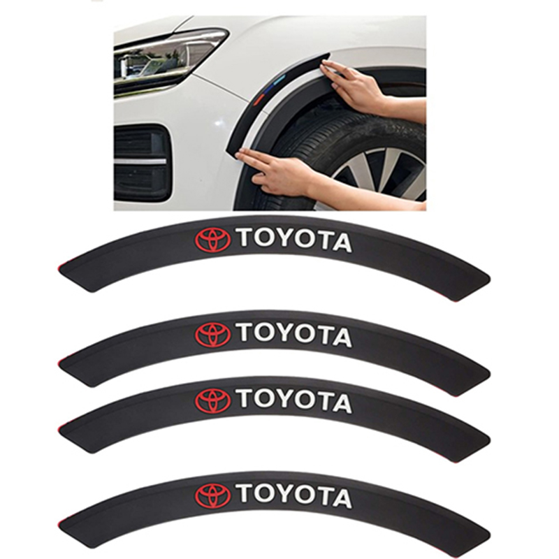 داير صدادة رفرف سيارة سيليكون مرن شكل جمالى وحماية لرفرف السيارة - 4 قطع  -  تويوتا Toyota