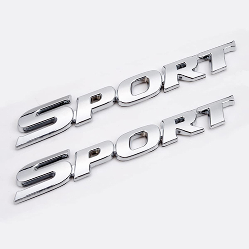 ملصق سيارة ثلاثى الابعاد معدن SPORT قطعتين 