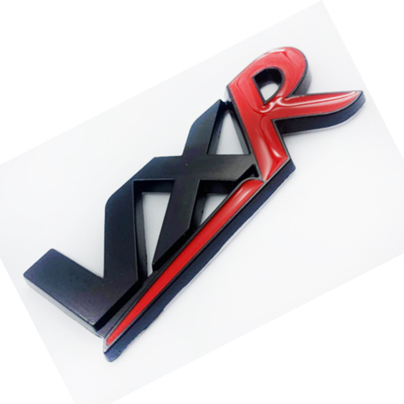 ستيكر لاصق ثلاثي الابعاد بشعار "VXR" بتاثير غير لامع للصق على الجزء الخلفي للسيارة من سي اند ايه - اسود واحمر