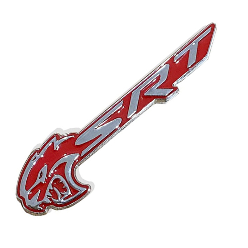 قطعة واحدة من ملصق شارة فيندر بديل لسيارة اس ار تي (فضي احمر)