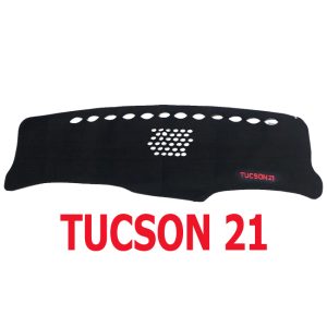 بادة وفرش تابلوة السيارة للحماية من الاتربة واشعة الشمس - اسود خط اسود - هيونداى توسان 21