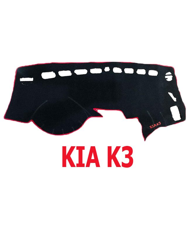 بادة وفرش تابلوة السيارة للحماية من الاتربة واشعة الشمس - اسود خط احمر - كيا KIA K3 (كود 368) 1 بادة وفرش تابلوة السيارة للحماية من الاتربة واشعة الشمس - اسود خط احمر - كيا KIA K3 (كود 368)