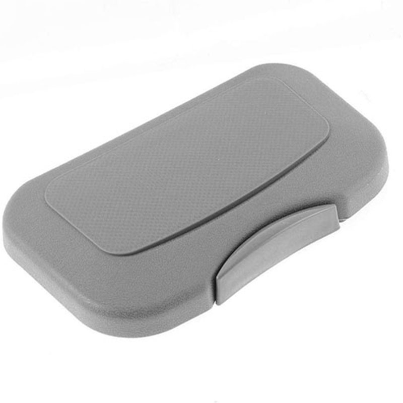 منظم للكرسي الخلفي للسيارة بتصميم صينية طعام قابلة للطي وترابيزة مكتب برف حامل للاكواب واللاب توب والمشروبات والزجاجات للسيارة ، قطعة واحدة لون رمادى