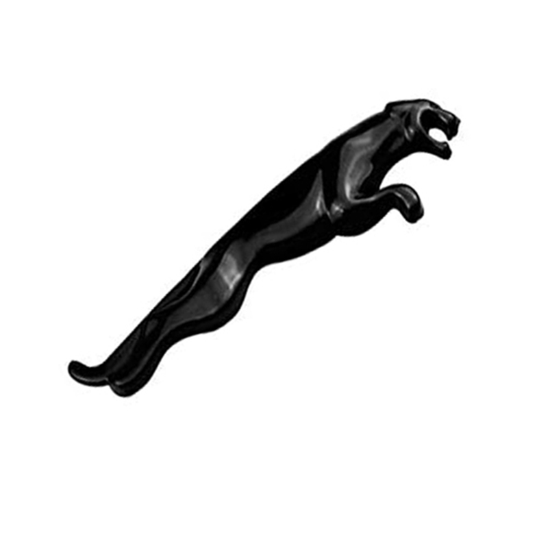 ملصق معدن 3D للسيارات ملصق النمر المعدني شعار جذع خلفي شارة الجسم لسيارة جاكوار - 1 قطعة اسود كبير مقاس 15.5سم فى 3.5 سم