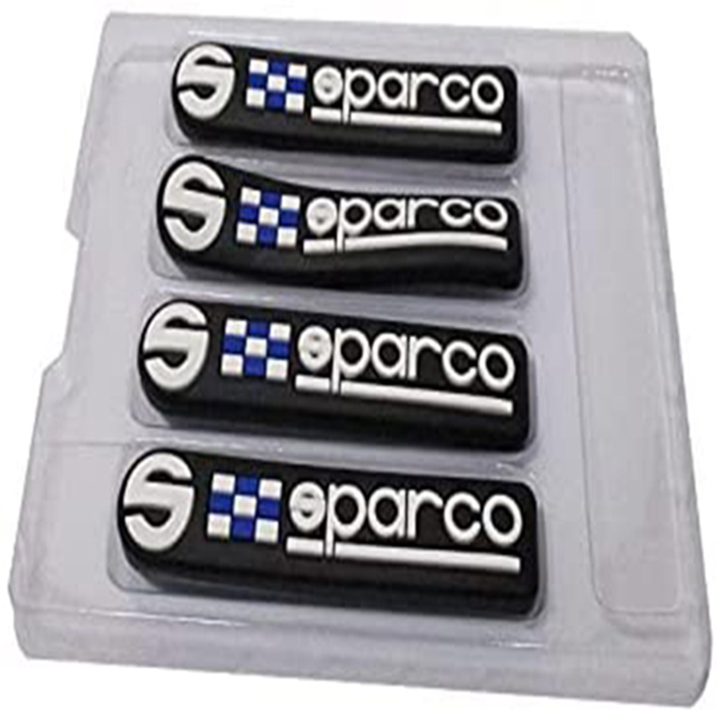 طقم صدادة باب سيارة سيليكون مرن لصق للوقاية وحماية باب السيارة من الخدوش اثناء فتح الباب - 4 قطع - سباركو