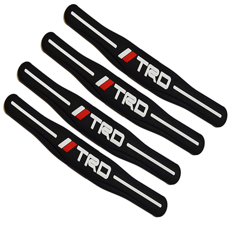 طقم صدادة باب سيارة سيليكون مرن لصق للوقاية وحماية باب السيارة من الخدوش اثناء فتح الباب - 4 قطع  - TRD