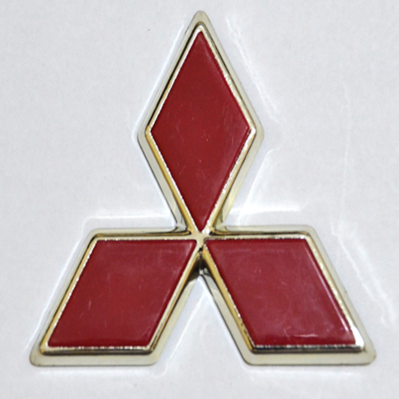 علامة شعار سيارة متوافقة مع ميتسوبشى مثلث طول الضلع 6 سم