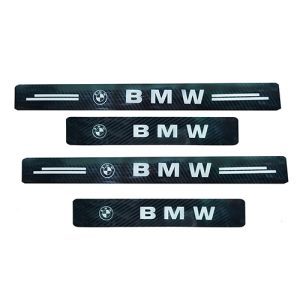 عتب لاصق باب سيارة كاربون حرارى 4D مضاد للخدش ومانع للانزلاق ومقاوم للماء - 4 قطع  -  بى ام دبليو BMW