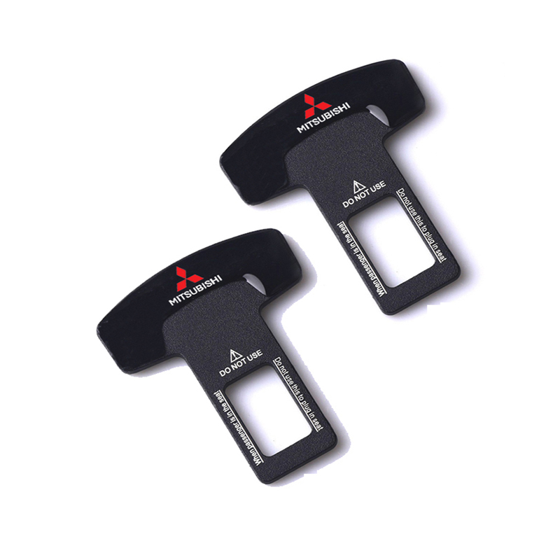 مشبك معدنى سكاته حزام امان للسيارة سدادة انذار من قطعتين -ميتسوبيشى