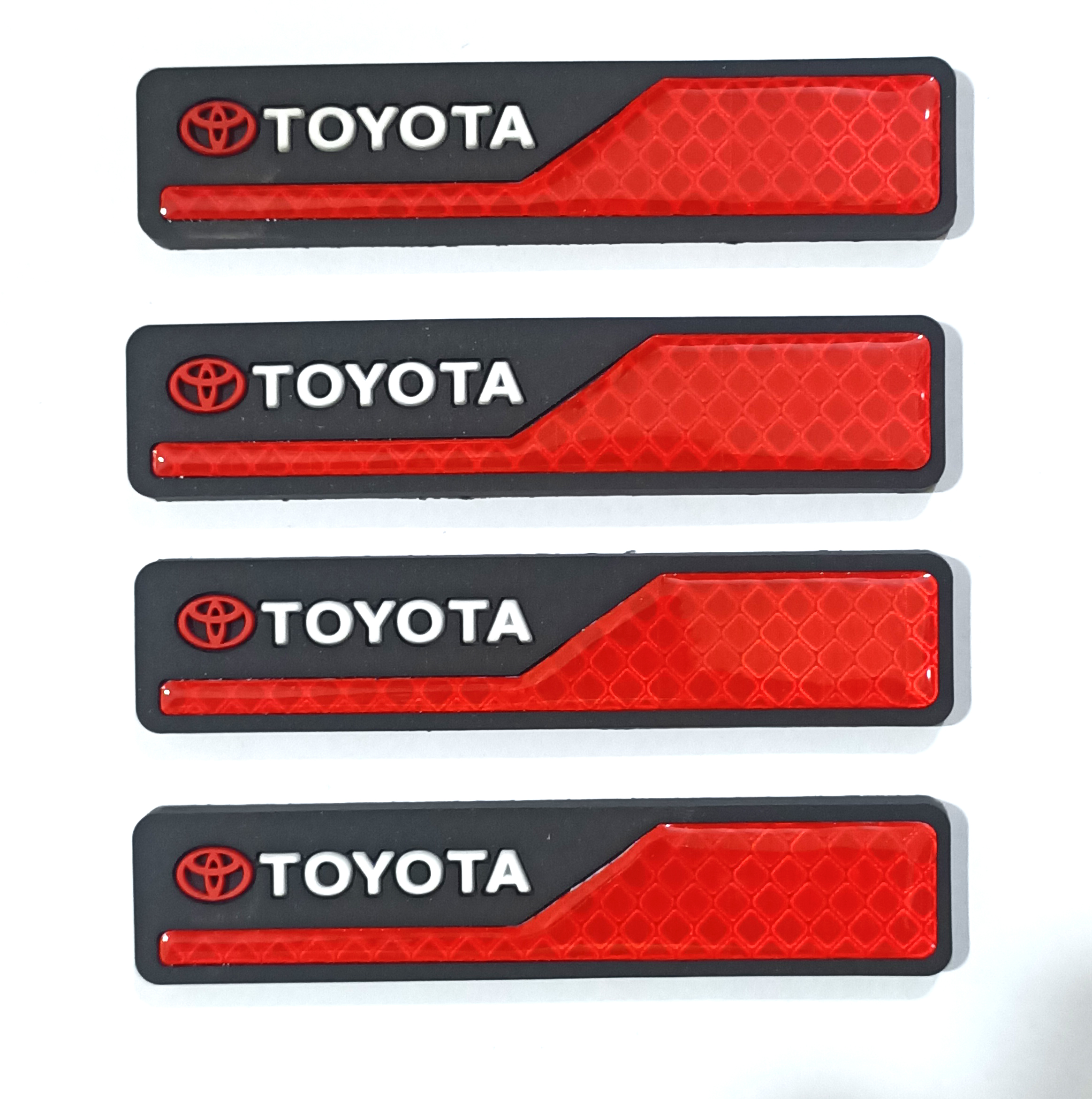 طقم صدادة باب سيارة سيليكون مرن لصق للوقاية وحماية باب السيارة من الخدوش اثناء فتح الباب - 4 قطع  - تويوتا Toyota