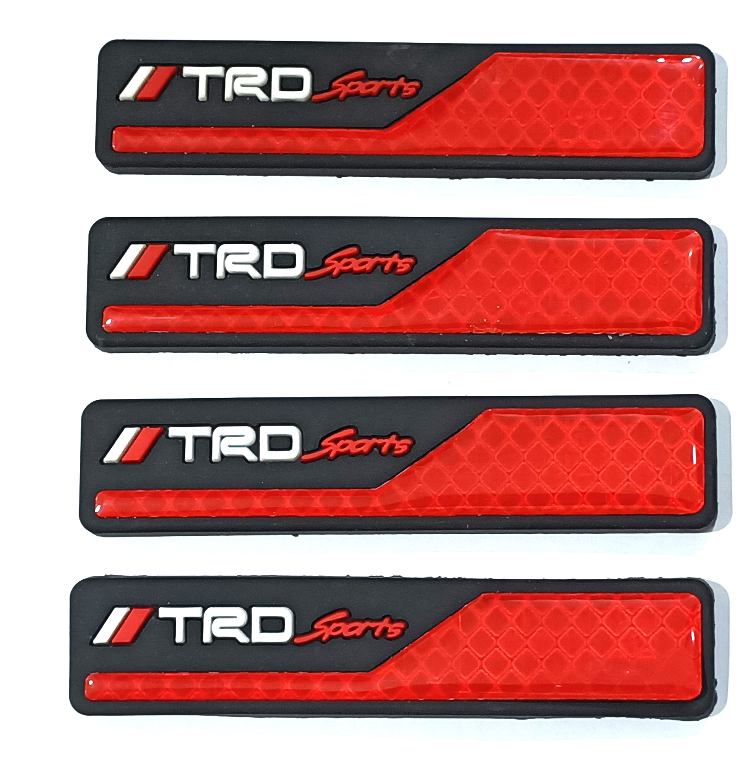 طقم صدادة باب سيارة سيليكون مرن لصق للوقاية وحماية باب السيارة من الخدوش اثناء فتح الباب - 4 قطع  - TRD