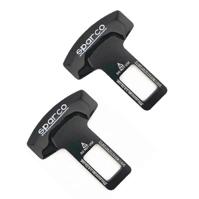 مشبك معدنى سكاته حزام امان للسيارة سدادة انذار من قطعتين - متوافق مع - سباركو