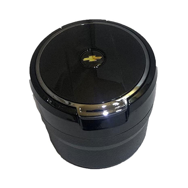 طفاية سجائر سيراميك للسيارة مزودة ب ليد اضاءة ازرق بشعار  شيفرولية Chevrolet