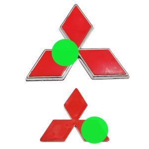 علامة ملصق شعار سيارة ثلاثى الابعاد لصق ( علامة متوافقة مع ميتسوبيشى ، بومة خلفى واتوبيس مع بعض الموديلات الاخرى ، مقاس ضلع 10.2 سم ، كود : 4629)