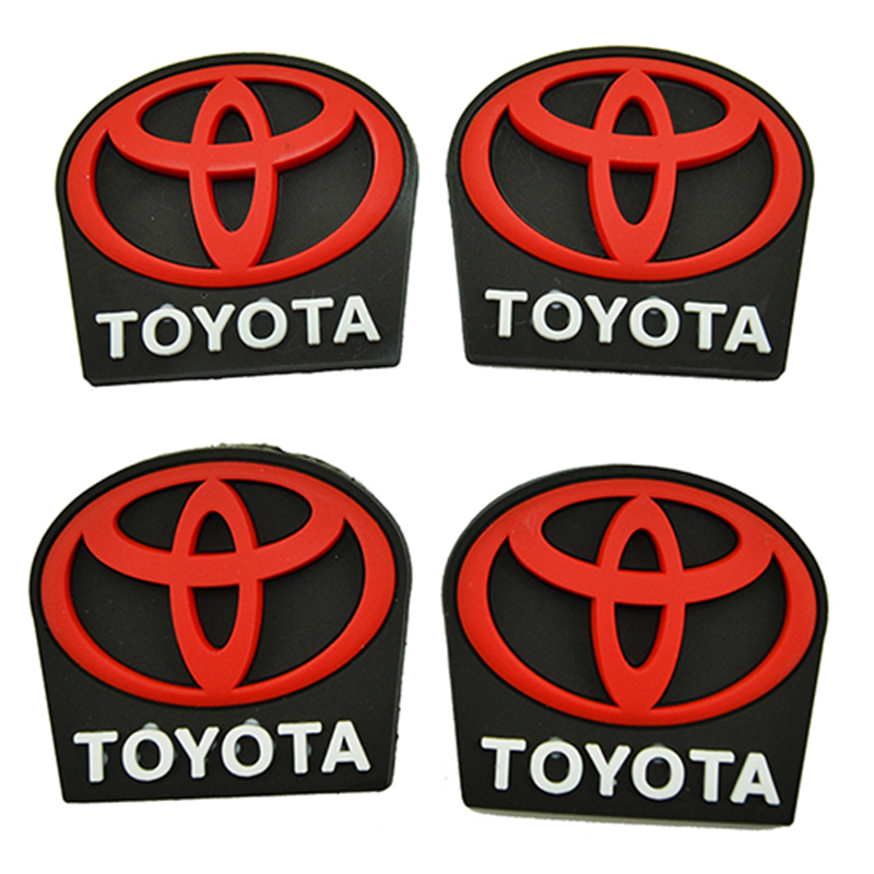 طقم صدادة باب سيارة سيليكون مرن لصق للوقاية وحماية باب السيارة من الخدوش اثناء فتح الباب - 4 قطع  - تويوتا Toyota