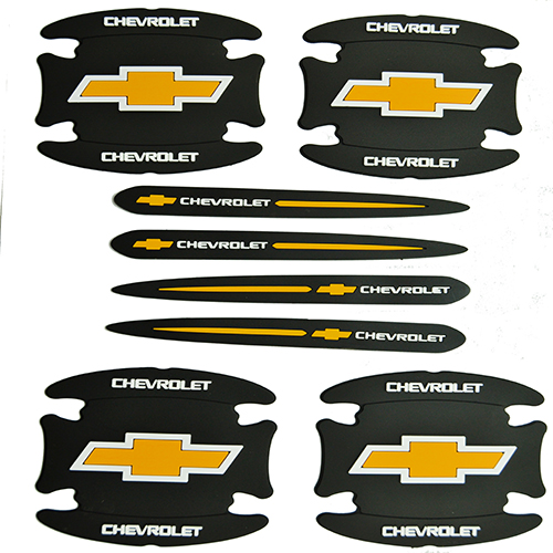 طقم حماية مقبض ابواب السيارة سيليكون - 8 قطع - متوفقة مع -   شيفرولية Chevrolet
