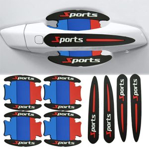 طقم حماية مقبض ابواب السيارة سيليكون - 8 قطع - متوفقة مع -